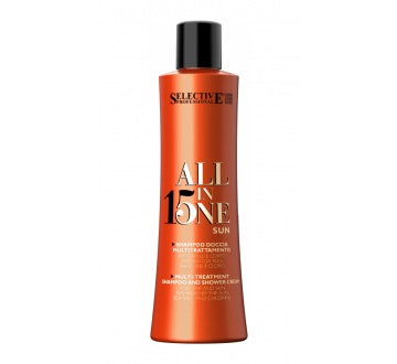 ALL IN ONE SUN SHAMPOO (250ml) šampon pro víceúčelové ošetření těla i vlasů stresovaných sluncem, mořskou solí a chlorem