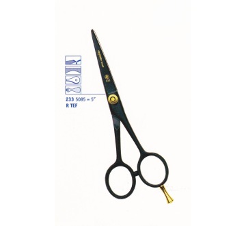Kadeřnické nůžky DOVO 233-5085 kadeřnické nůžky 5" - černý teflon